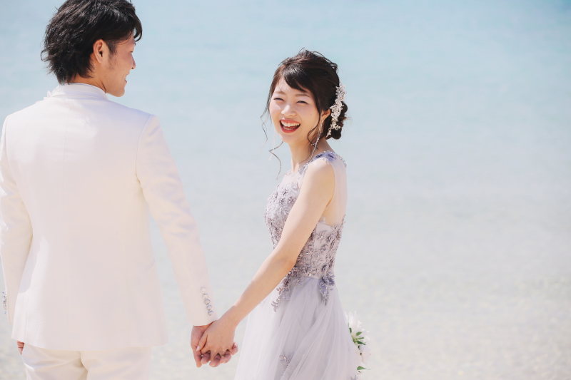 笑顔がかわいい新婦様