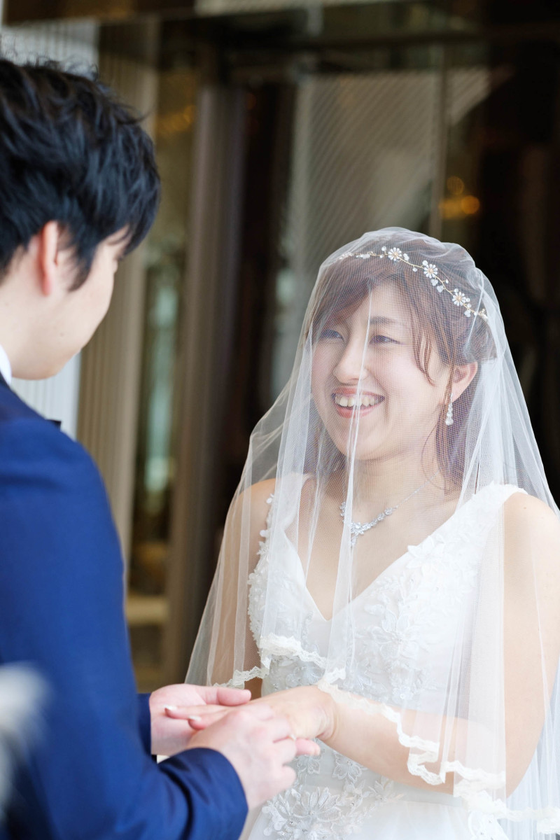 *挙式風に撮影*