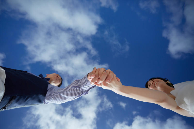 ＊青空の下で＊