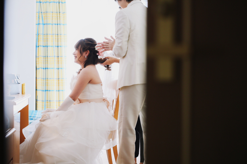 お部屋でお支度