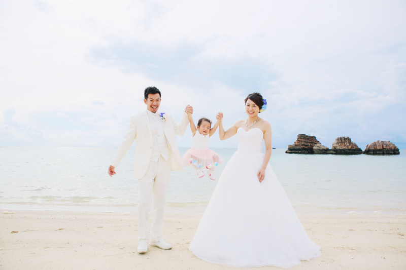 お子様も一緒にフォトウェディング