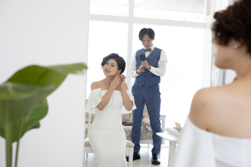 *お支度中も仲良し