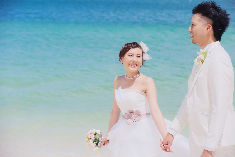 ビーチをお散歩