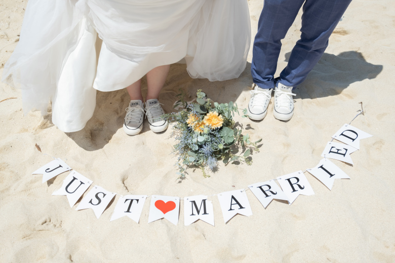 おそろいのスニーカーショット