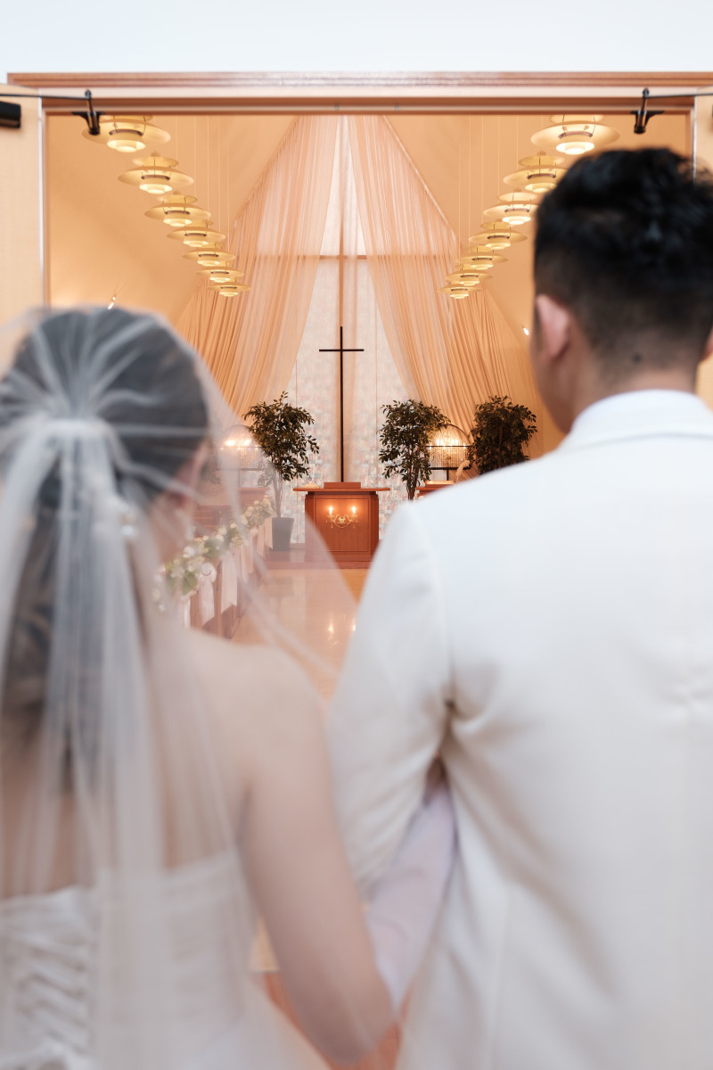 ＊挙式風に撮影＊