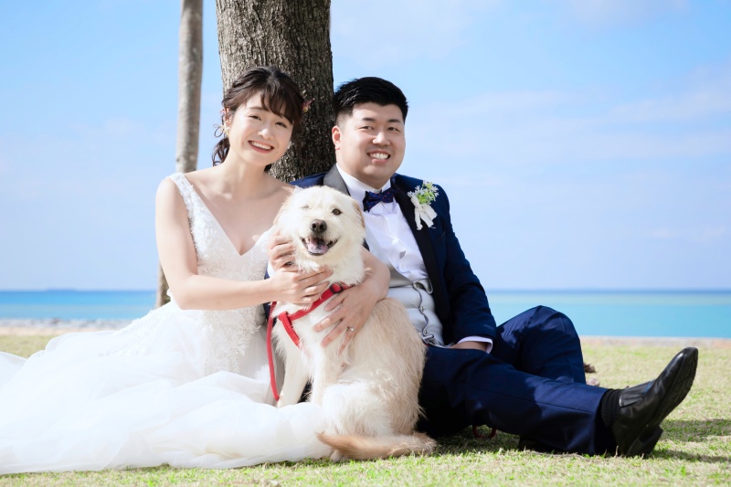 沖縄フォトウェディング　BEREL（ベレール）_ペットと一緒に撮影できる