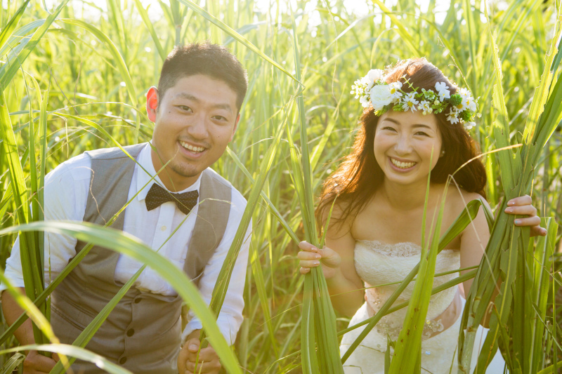 沖縄のサトウキビ畑で♪