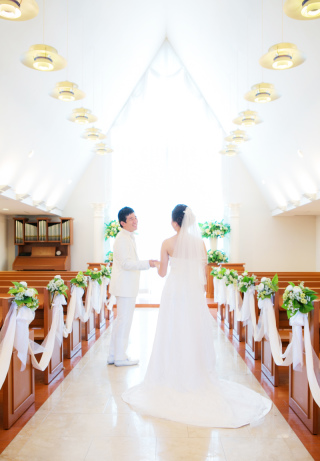 ガーデンチャペルでの撮影