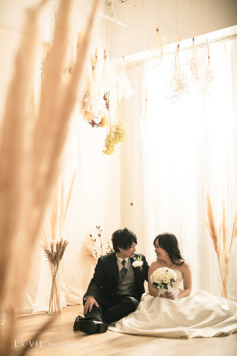 ドライフラワー に囲まれて