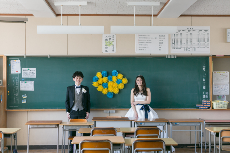 二人が通った中学校