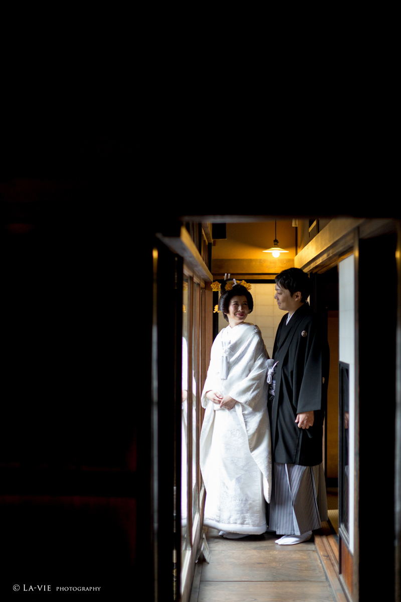 白無垢におかつらを合わせて