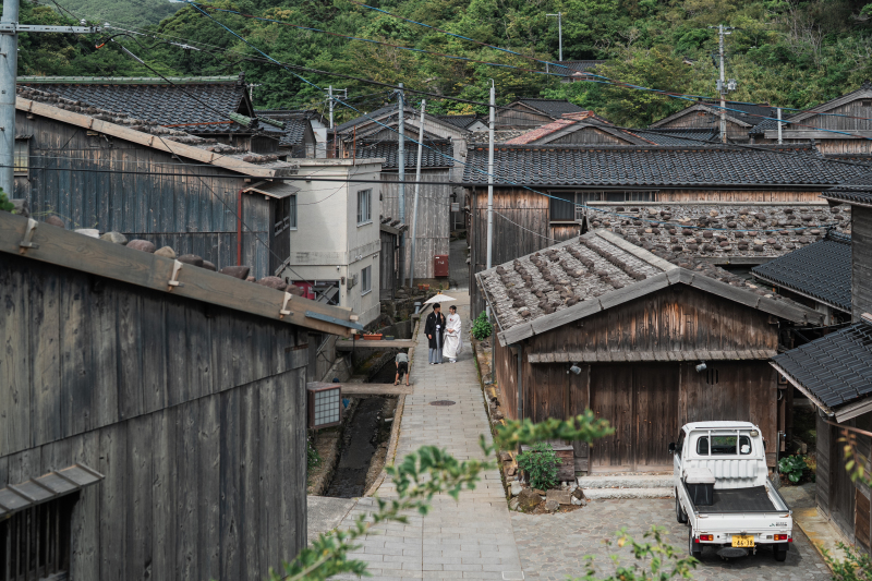 宿根木の町並み