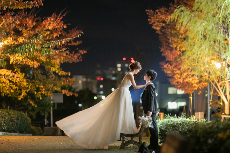 夜のロケーション撮影