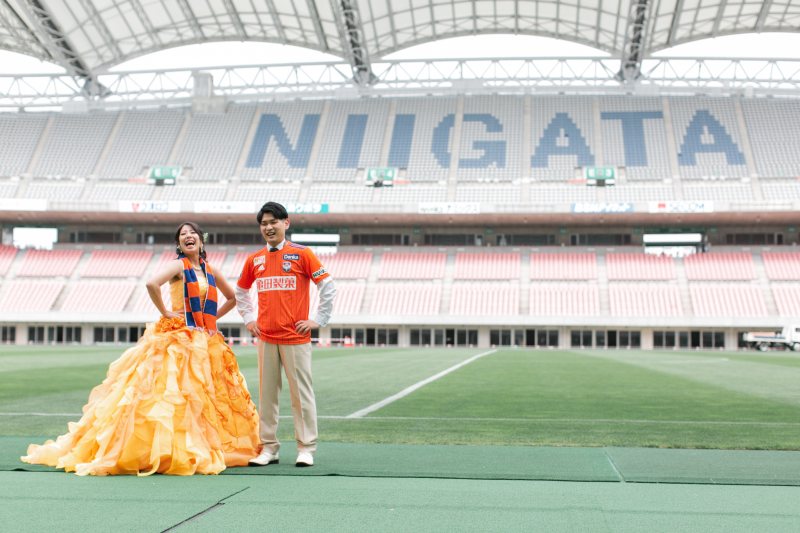 ユニフォーム着て