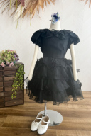ブラックレースボレロ付き