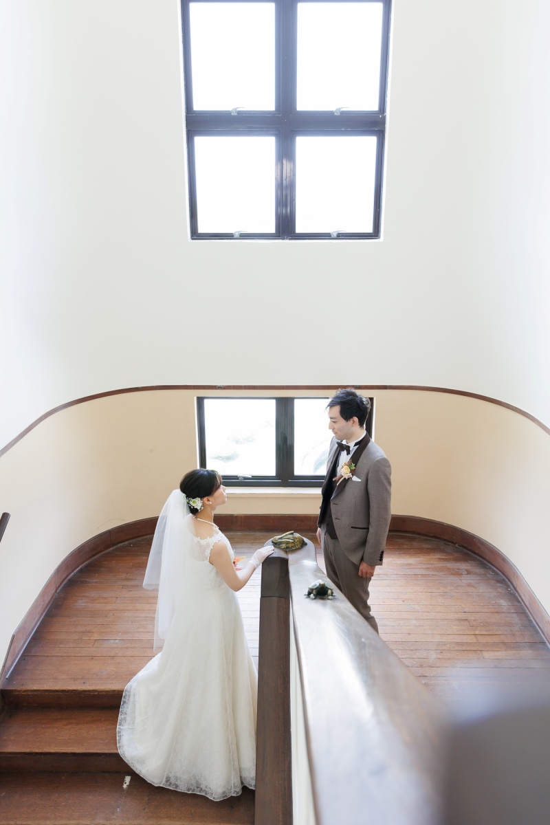 階段での撮影も◎