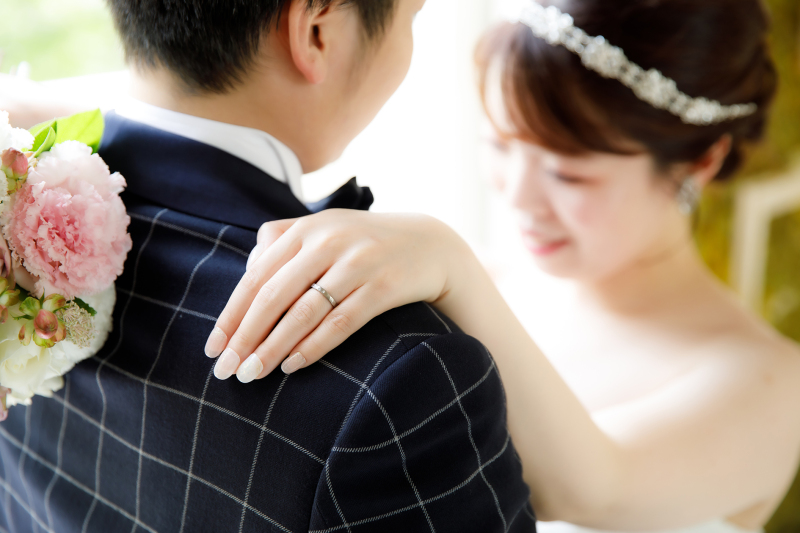 指輪をメインに