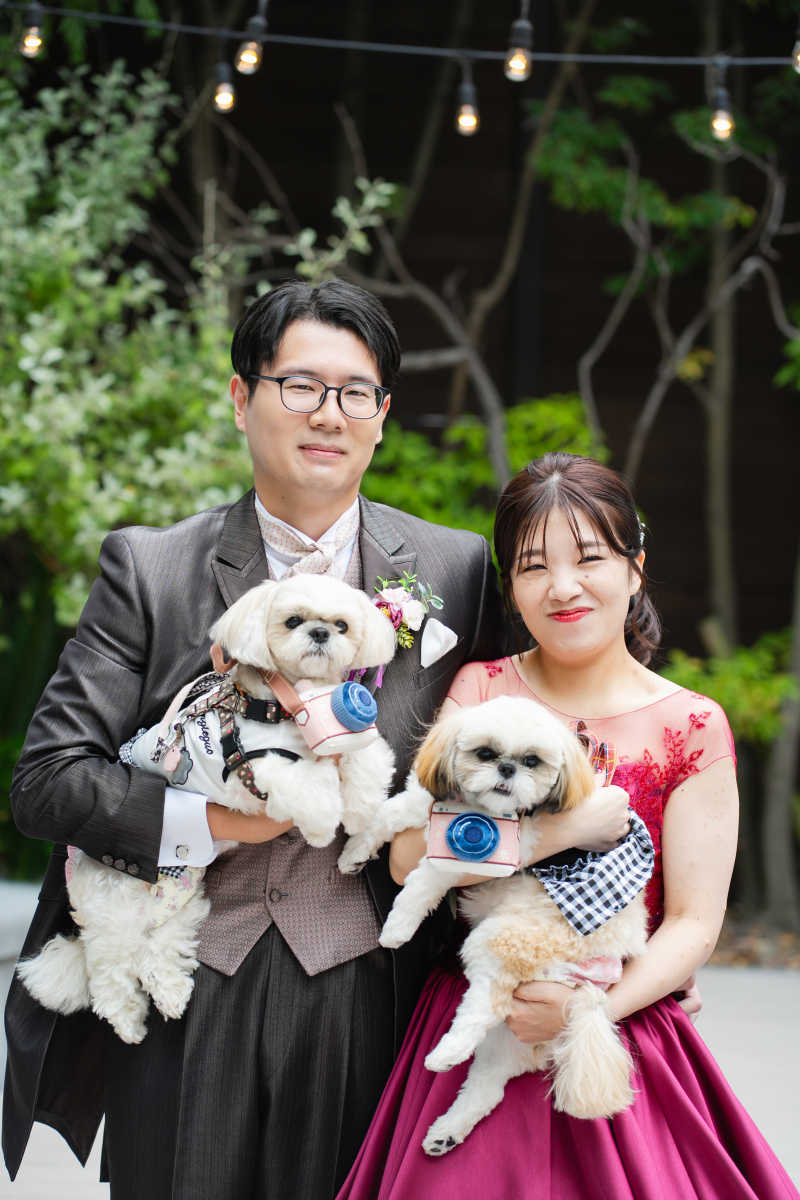 わんちゃんもカメラ目線で♪