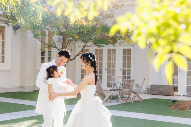 お子様も一緒にフォトウェディング