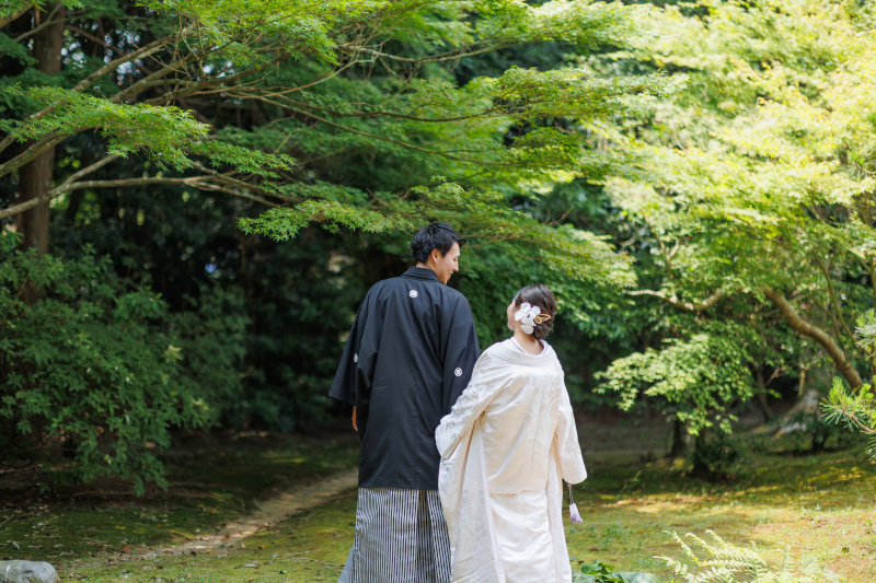 お庭での撮影