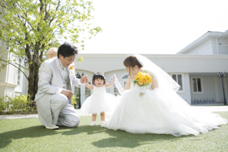 洋装スタジオ　お子様と一緒にご家族で