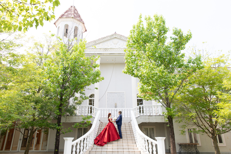 緑に囲まれたガーデン