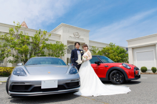 愛車と青空♡ファミリーウェディング