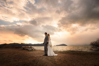 洋装２点　夕日ロケーション♪