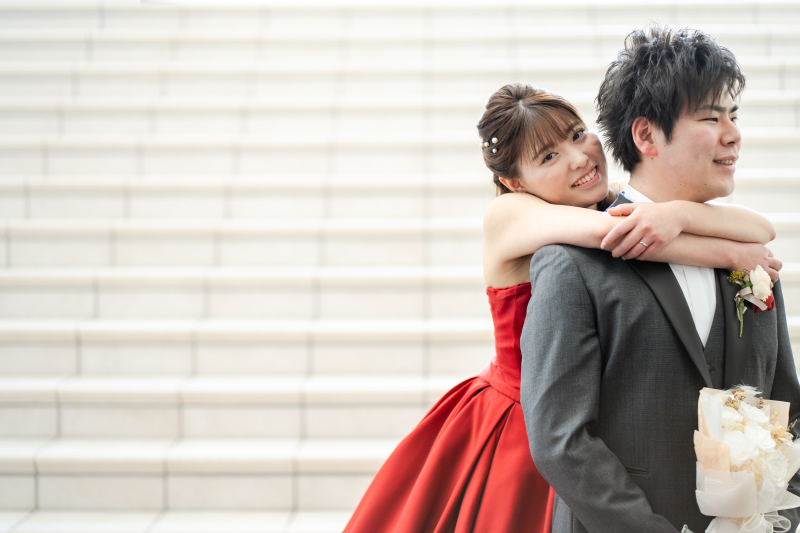 洋装２点で両館撮影♪