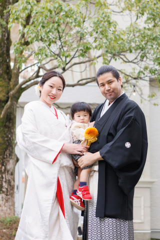 ご家族と一緒にフォトウェディング♪