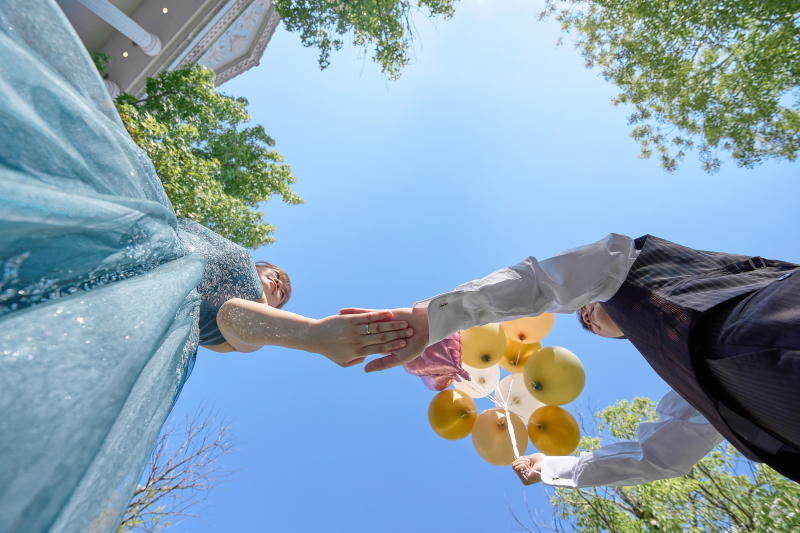 グッズもブーケも、おふたりらしさ満載の撮影♪