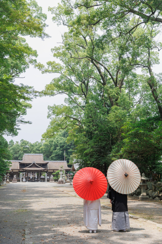 ONE DAY PHOTO ヴィラ・アンジェリカ_和装ロケ：兵主大社