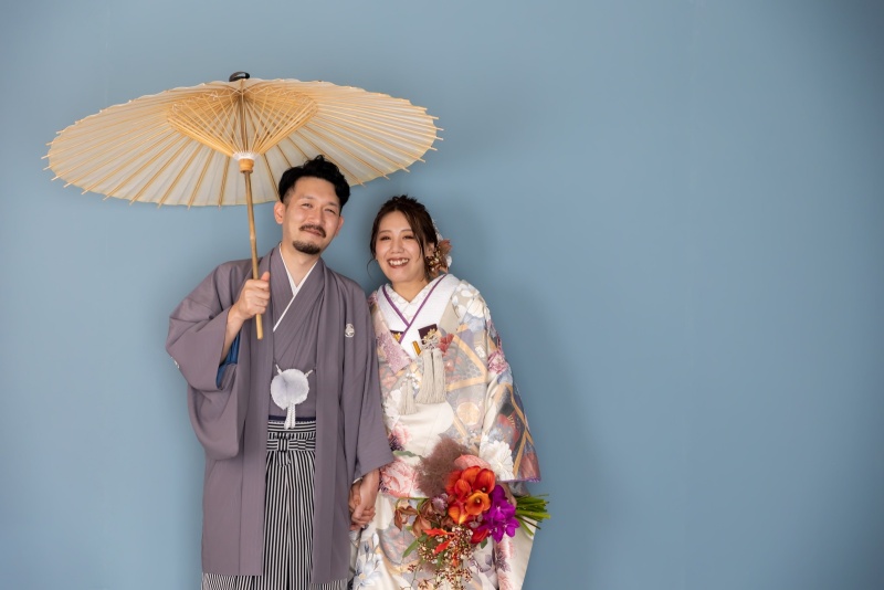 和装×生花ブーケプラン【式場館内撮影】\フローリストがお好みのブーケを作成します/