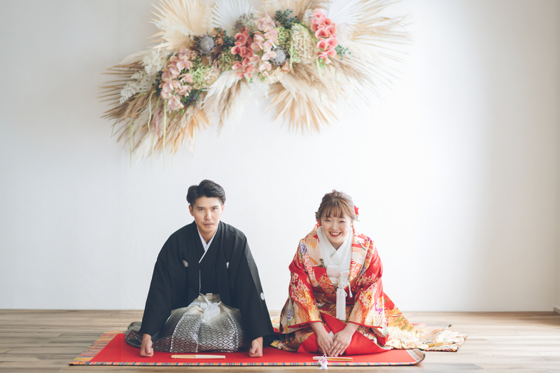 和装2点プラン【スタジオ＆ガーデン撮影】ヘアセットも２パターン　データ全カット
