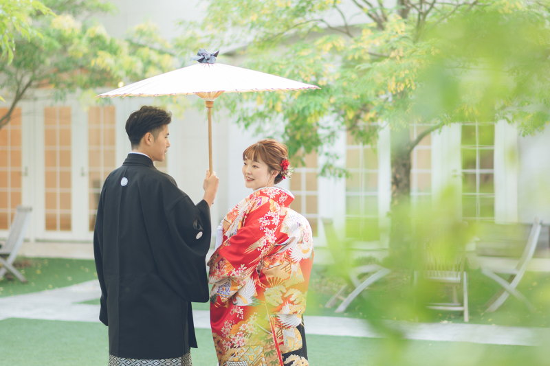和装2点プラン【スタジオ＆ガーデン撮影】ヘアセットも２パターン　データ全カット