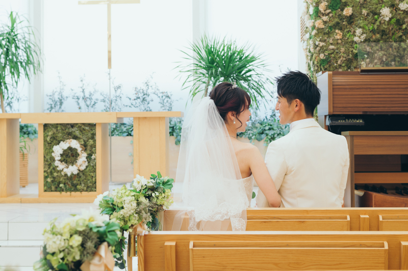 【フォト＋フルコース2名会食付き】洋装チャペル＆ガーデンフォトプラン◎撮影の後は当館自慢のお料理をお楽しみください♪土日OK