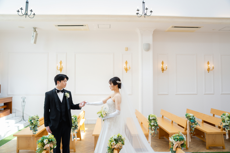 【平日限定55,000off】◆各月先着5組 フェリーチェ洋装プラン チャペル&緑のガーデンで撮影◆全データ納品