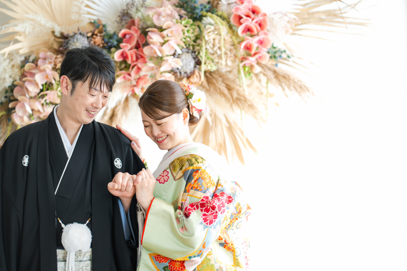 お得な衣装3点 和装2着&洋装1着【スタジオ&チャペル×ガーデン撮影】