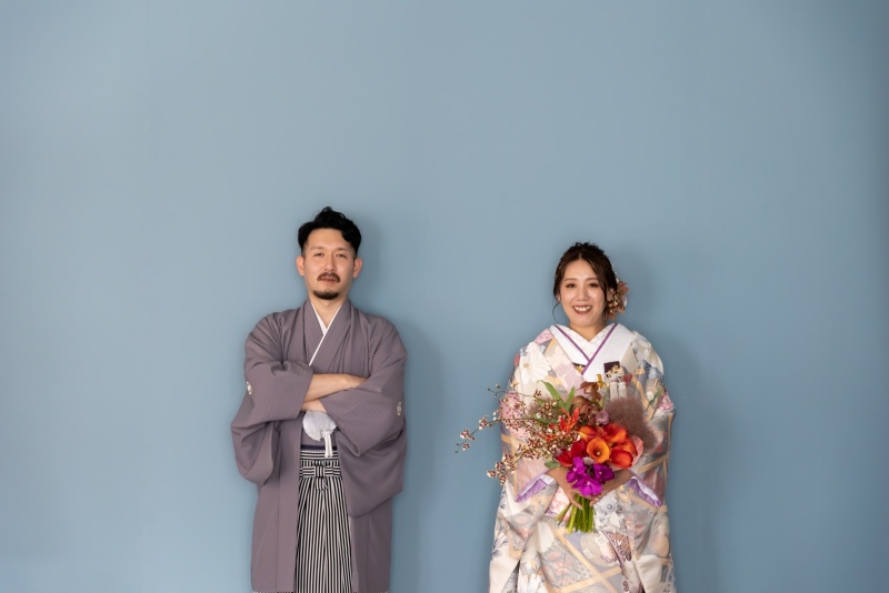 和装×生花ブーケプラン【式場館内撮影】\フローリストがお好みのブーケを作成します/