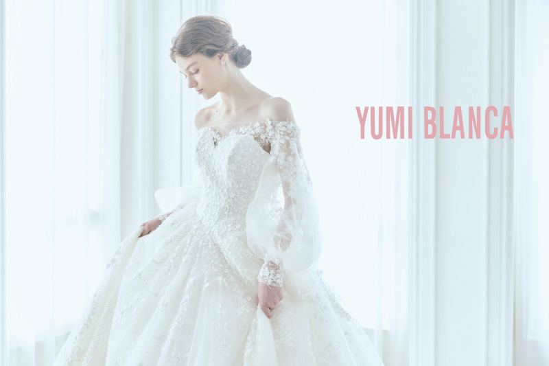 360度どこからでも、見るものを魅了するユミカツラのドレスが着られる洋装1点 チャペル&邸宅ガーデン撮影プラン