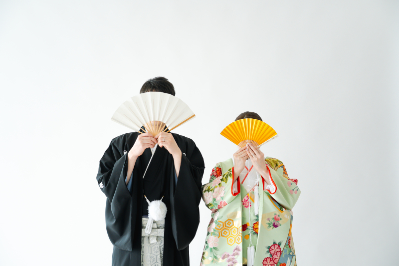 和装2点プラン【スタジオ＆ガーデン撮影】ヘアセットも２パターン　データ全カット