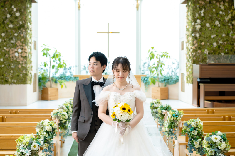 洋装×生花ブーケプラン【式場館内撮影】\フローリストがお好みのブーケを作成します/