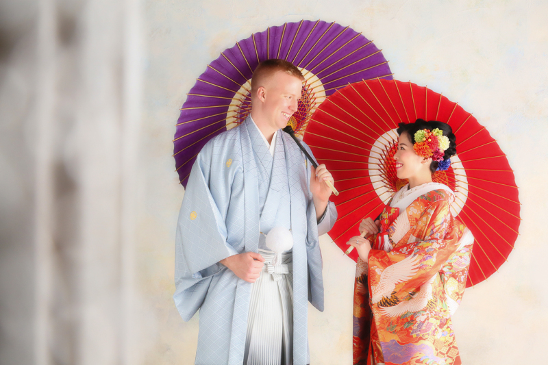 色打掛は番傘からスタート！