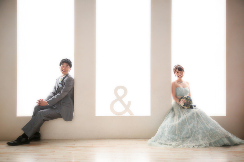 笑顔のウェディングフォト