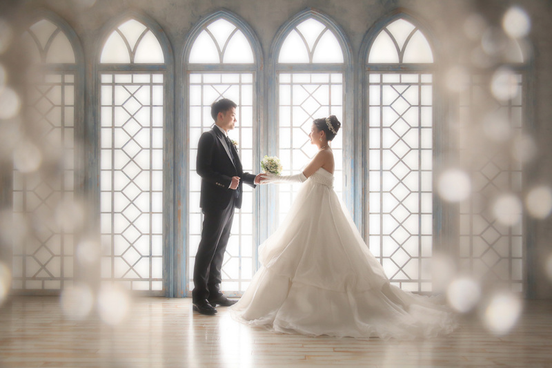 ロマンティックな背景で