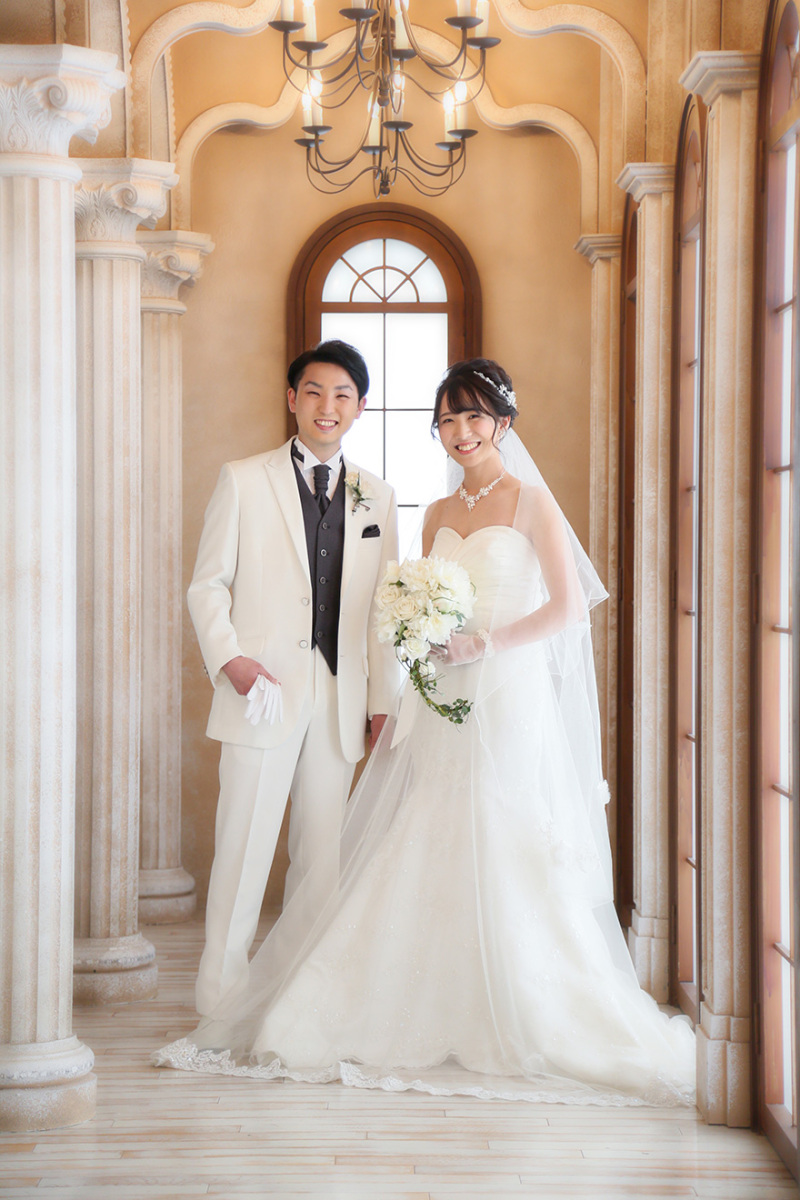 ブーケを合わせて