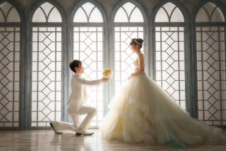 ロマンティックなフォトウェディング 