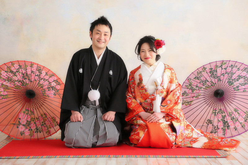 お着物に着替えて…