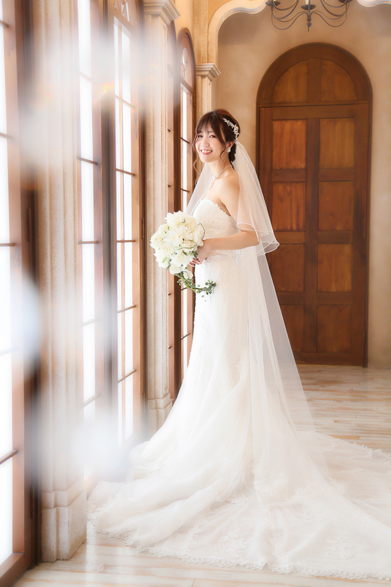 長いトレーンが魅力的