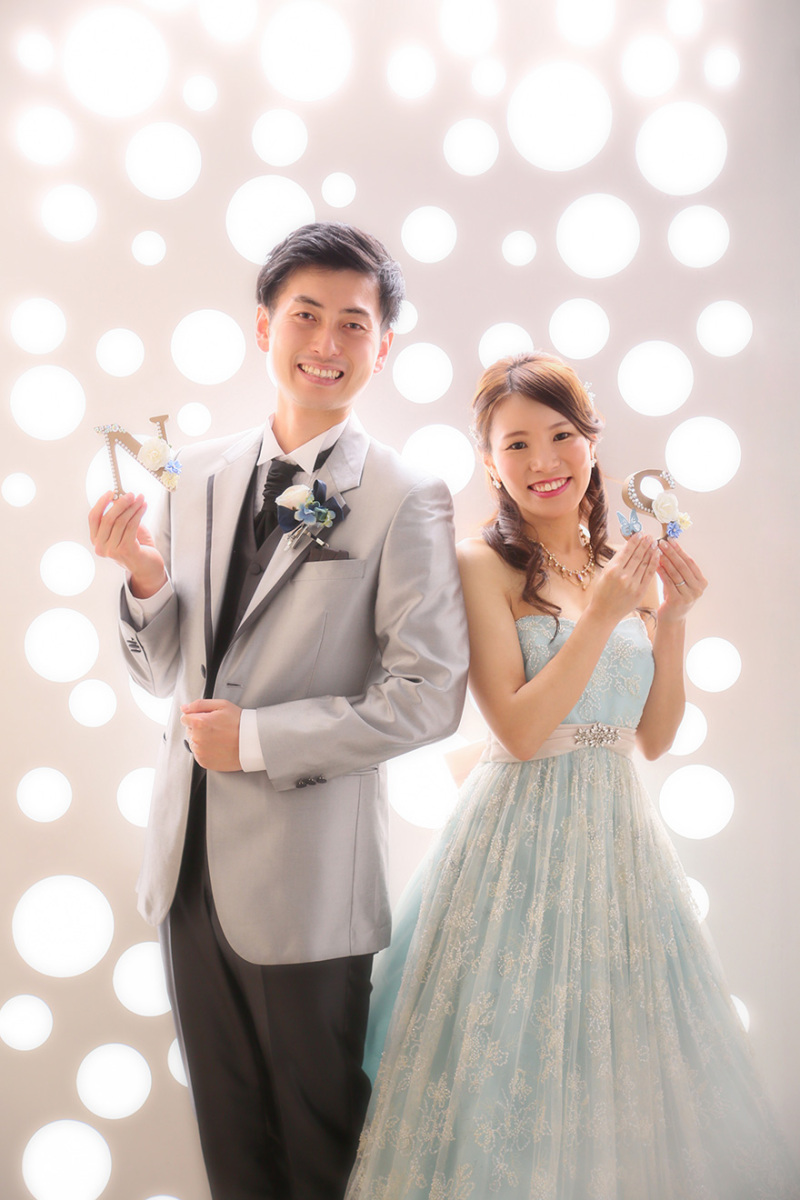 お二人のイニシャルを持って♪